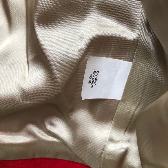 J. Crew Red Pea Coat - Picture 9 of 9